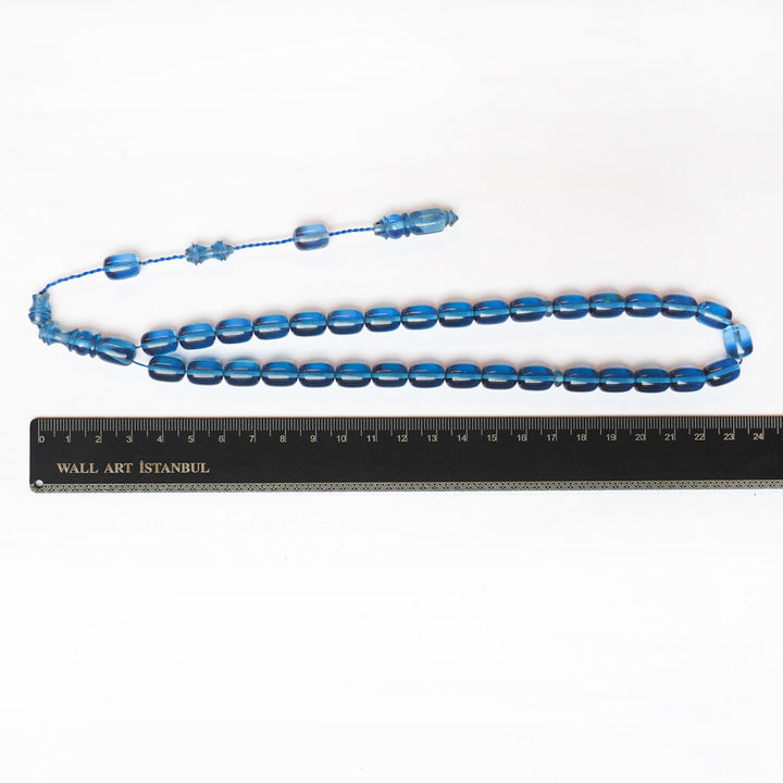 Fire Amber Tasbeeh with Streaked Imam Beads – WATD178