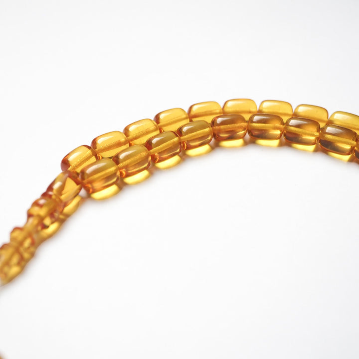 Fire Amber Tasbeeh with Streaked Imam Beads – WATD179