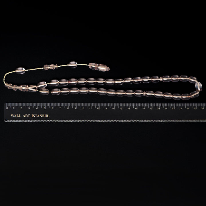 Fire Amber Tasbeeh with Streaked Imam Beads – WATD180
