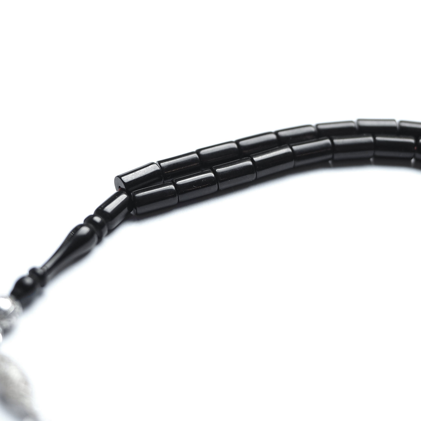 Handcrafted Pressed Fire Tasbeeh Silver Tassel – WATD181