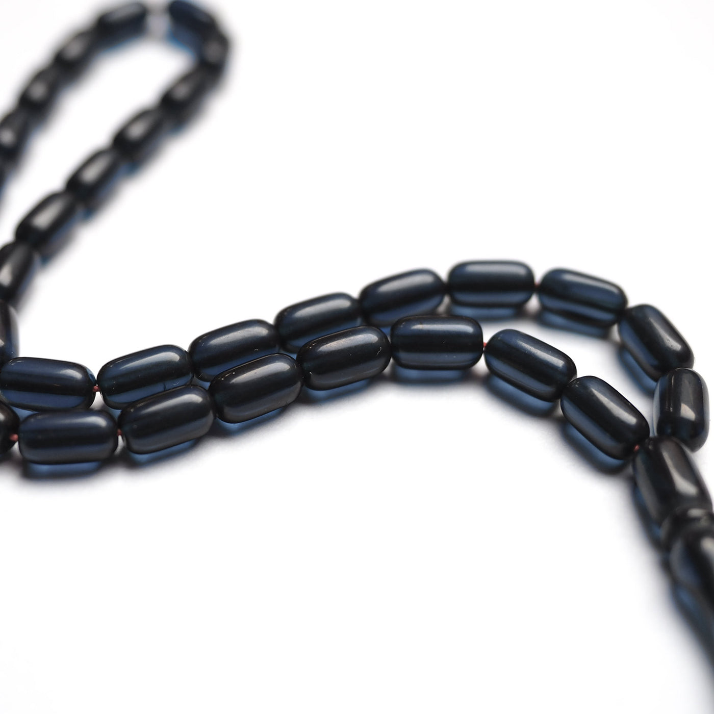 Handcrafted Pressed Fire Tasbeeh Silver Tassel – WATD182