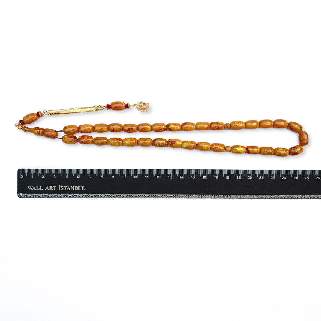 Mastercrafted Catalin Tasbeeh with Special Silver Tassel (Capsule-Cut) – WATD187
