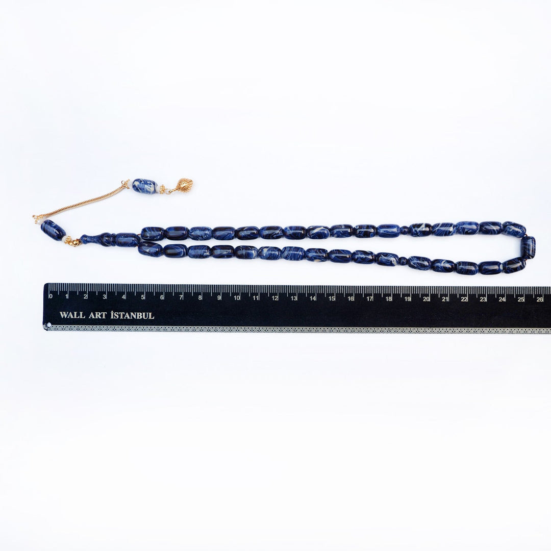 Mastercrafted Catalin Tasbeeh with Special Silver Tassel (Capsule-Cut) – WATD188