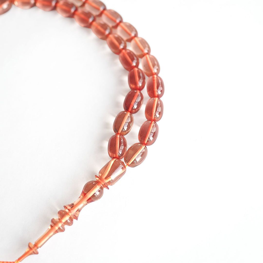 Fire Amber Egg-Cut Tasbeeh – WATD222