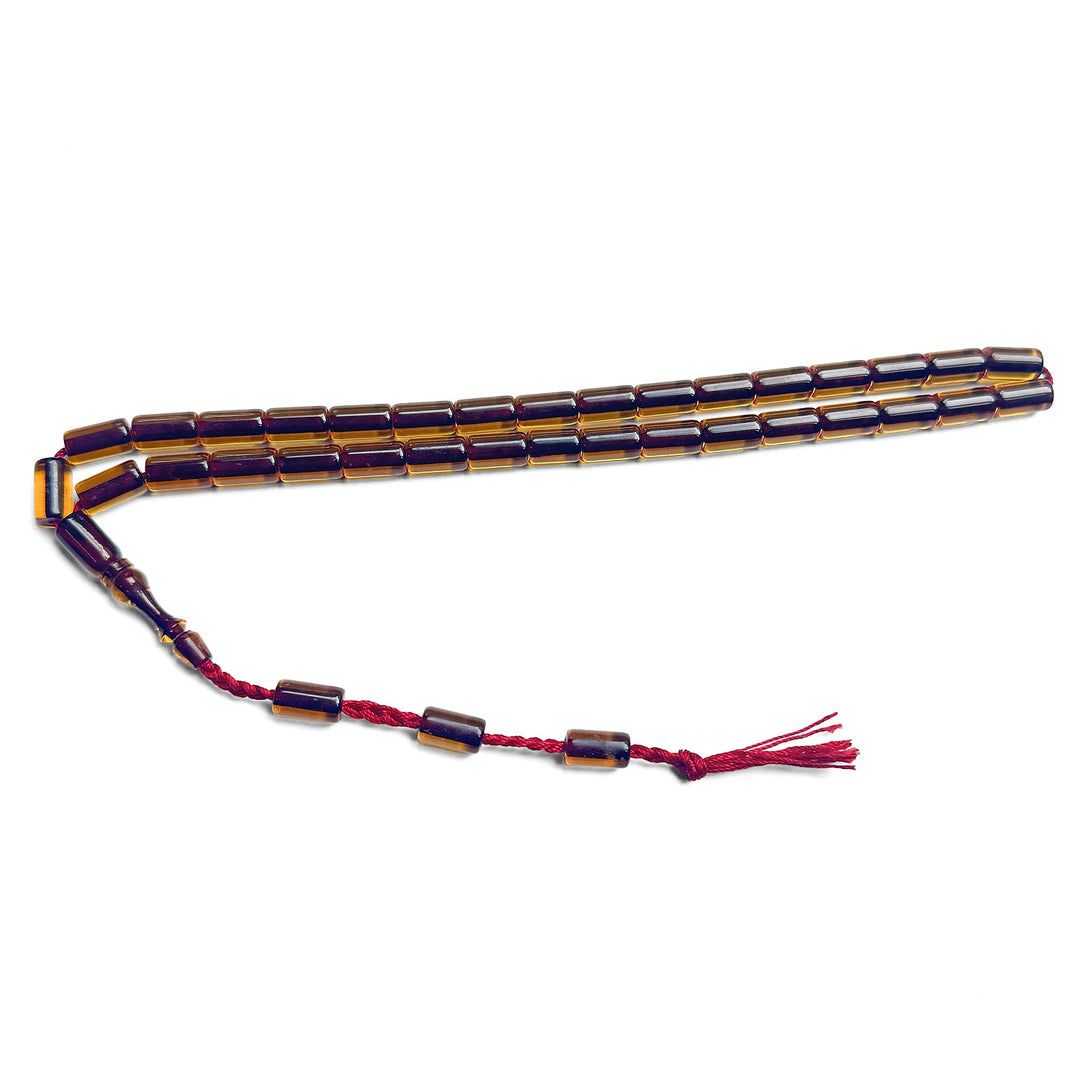 Faceted Fire Amber System Tasbeeh – WATD284
