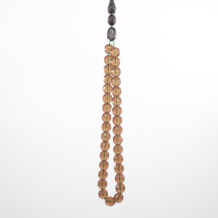 Handcrafted Zultanite Stone Tasbeeh with Brass Tassel – WATD375