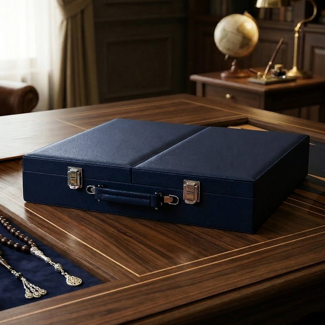 Exclusive Leather-Covered Wooden Tasbeeh Case (For up to 31 Tasbeehs) – WATD380