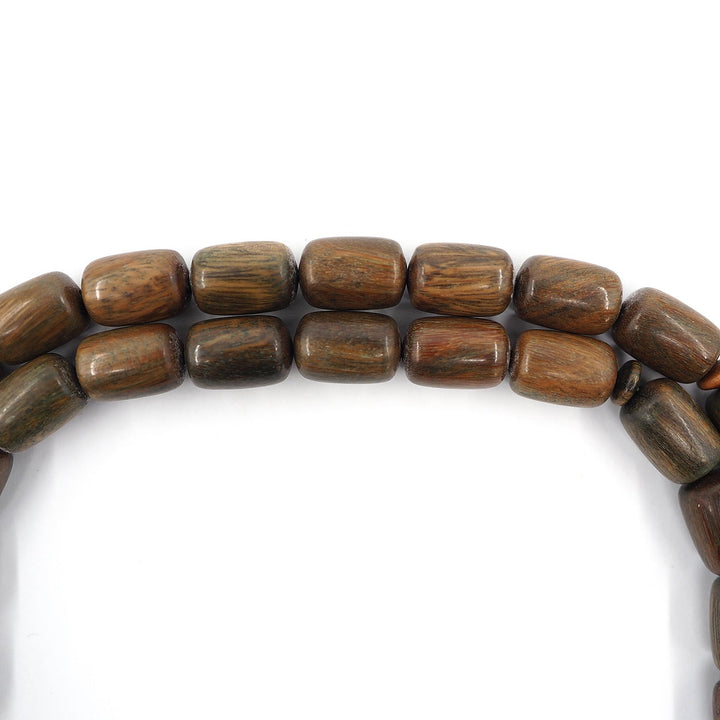 Handcrafted Capsule Cut Green Rosewood Tasbeeh – WATD395