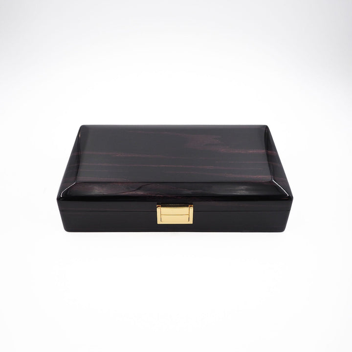 Magnificence Series Burgundy Pattern Wooden Tasbeeh &amp; Accessories Box - WATD436