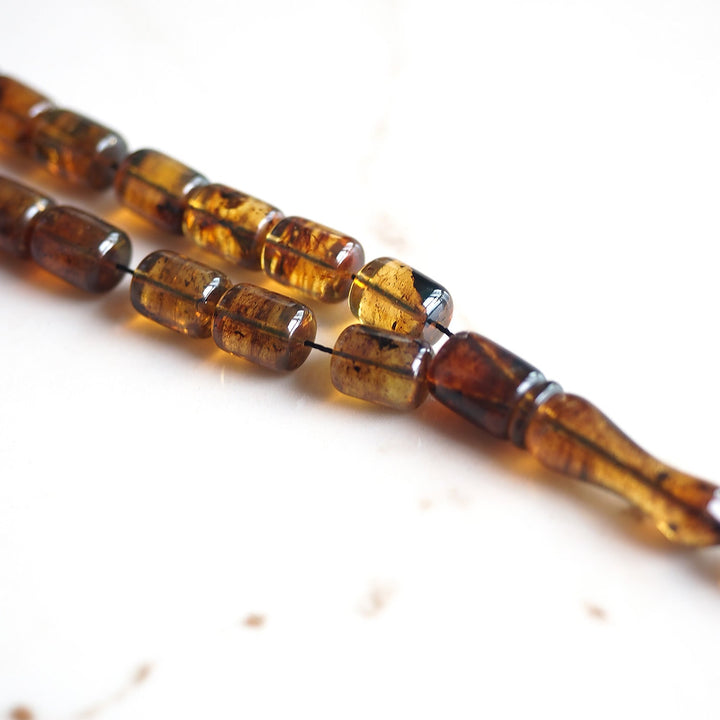 Mastercrafted Natural Amber Capsule Cut Tasbeeh – WATD513
