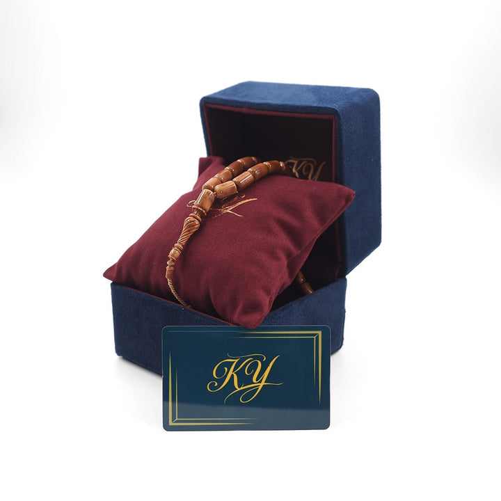 Certified Mastercrafted Çeşm-i Bülbül Sphere Cut Kuka Tasbeeh with Hand-Carved Imame &amp; Premium Gift Box – WATD515