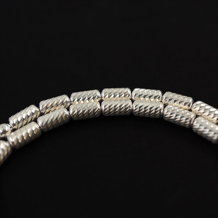 Mastercrafted Fine Detailed Silver Tasbeeh with Silver Tassel – WATD530