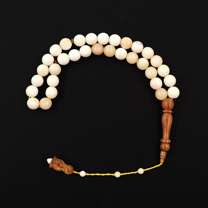 Sphere Cut Camel Bone Tasbeeh with Kuka Combination Imam Bead - WATD608