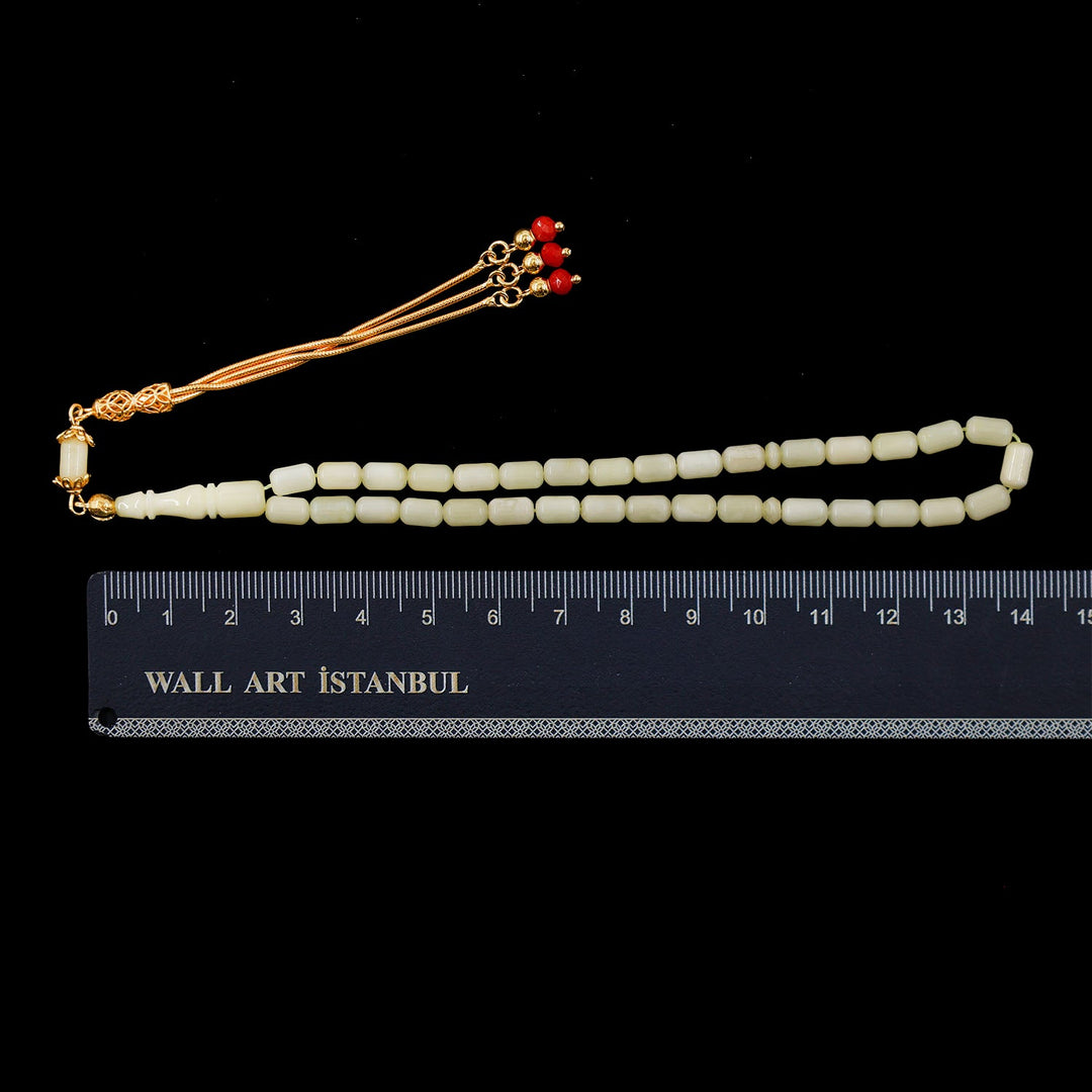 Mini Size Amber Tasbeeh with Silver Tassel – WATD677