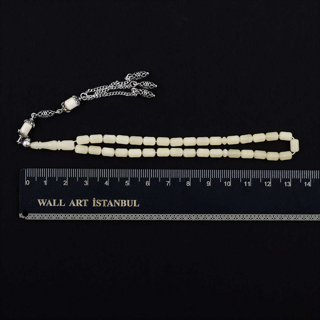 Mini Size Amber Tasbeeh with Silver Tassel – WATD683