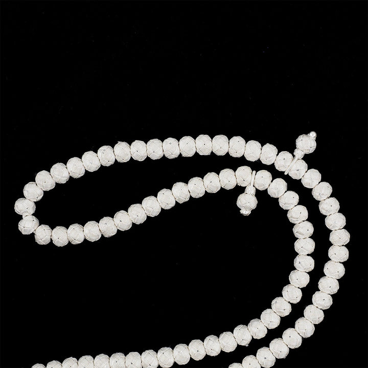 Handwoven 1000-Fineness Silver Kazaziye Tasbeeh – WATD706