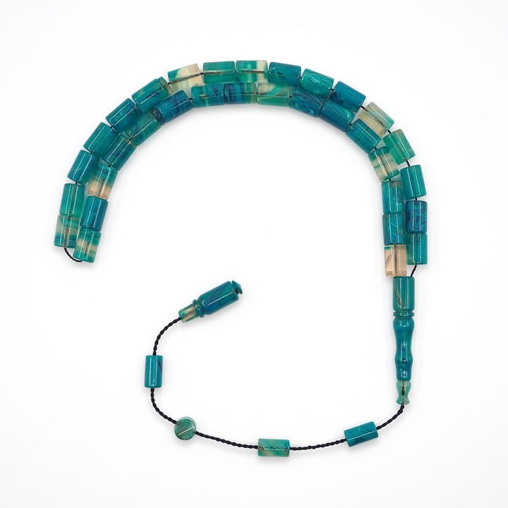 Cut-Style Pressed Amber Tasbeeh – WATD719