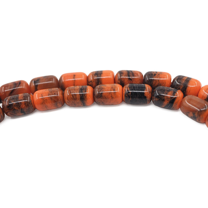 Capsule-Cut Pressed Amber Tasbeeh – WATD732