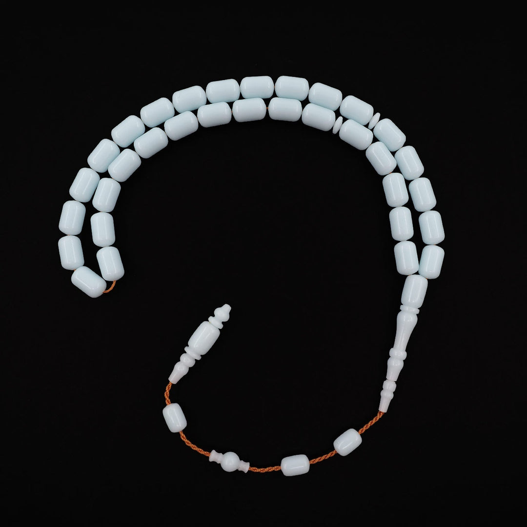 Expertly Handcrafted Capsule-Cut Marble Composite Tasbeeh – WATD738