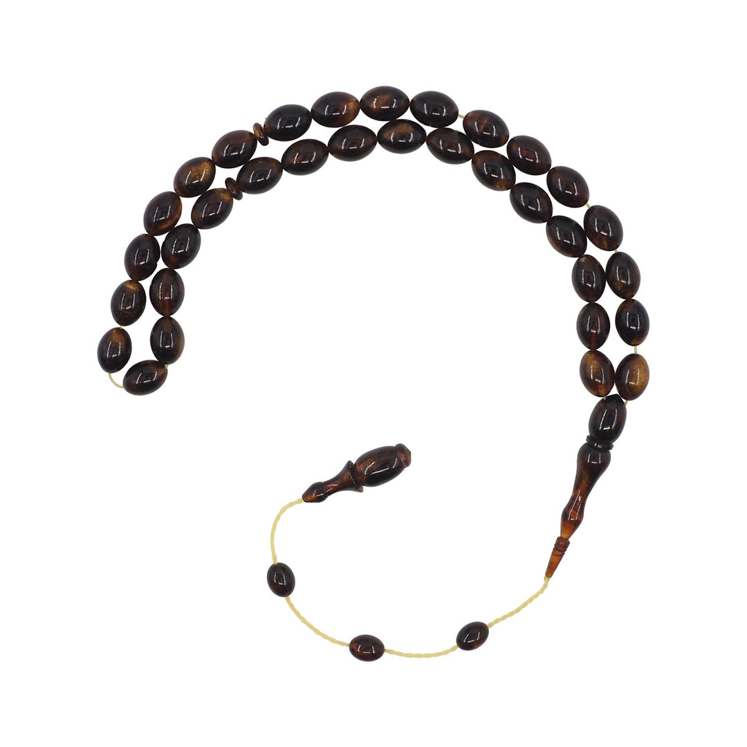 Expertly Handcrafted System-Style Oval-Cut Catalin Tasbeeh – WATD752