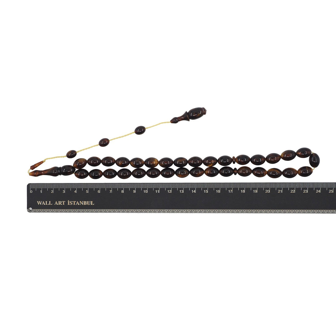 Expertly Handcrafted System-Style Oval-Cut Catalin Tasbeeh – WATD752