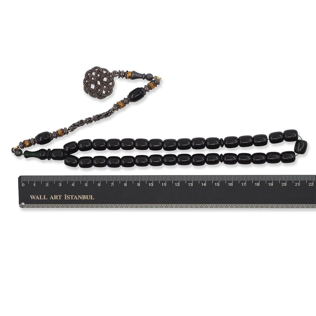 Kazaz-Style Catalin Tasbeeh with Alpaca Tassel – WATD758