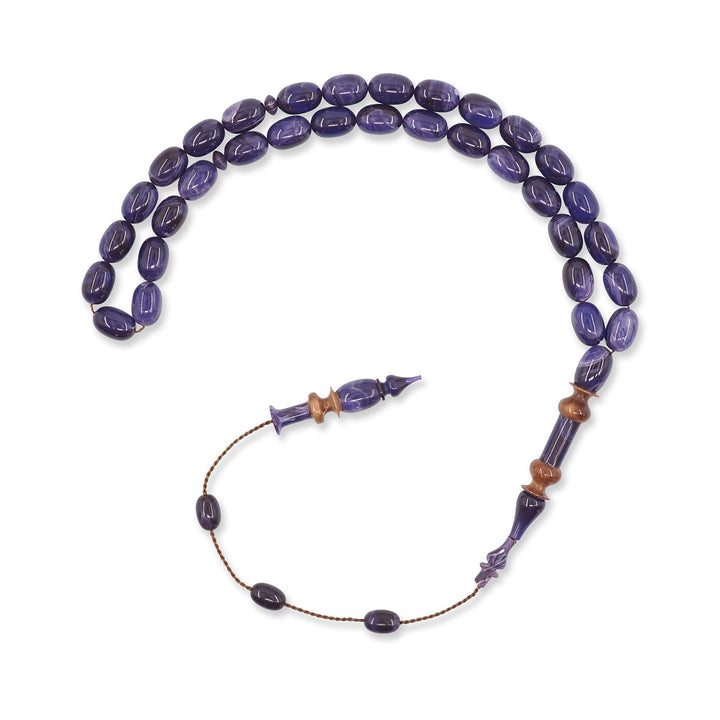 Egg-Cut Catalin Tasbeeh with Kuka-Accented Imame - WATD787