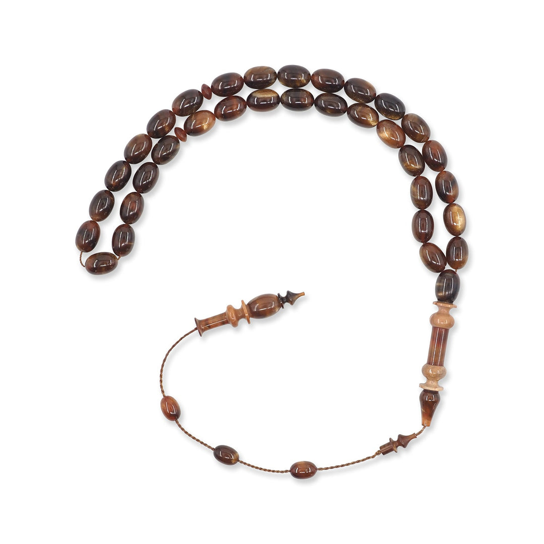 Egg-Cut Catalin Tasbeeh with Kuka-Accented Imame - WATD788