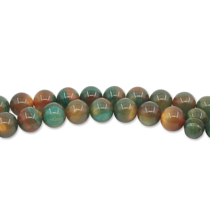 Macramé-Woven 99-Bead Round-Cut Catalin Tasbeeh - WATD795