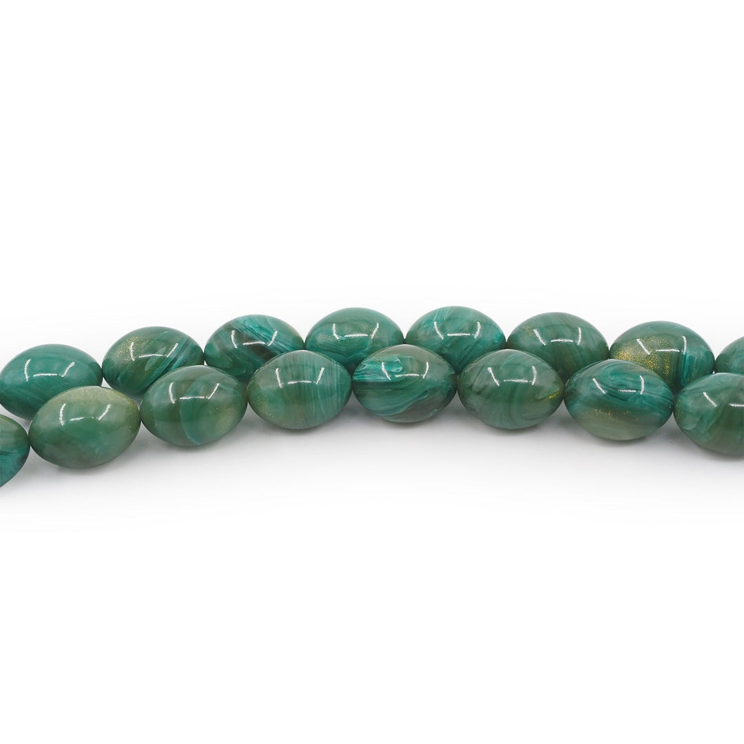 Macramé-Woven 99-Bead Oval-Cut Catalin Tasbeeh - WATD797
