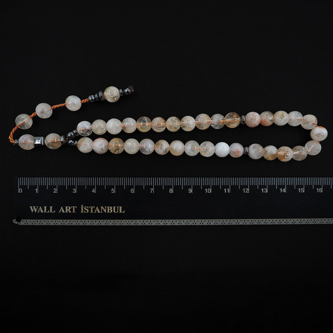 Natural Citrine Round-Cut Tasbeeh - WATD799
