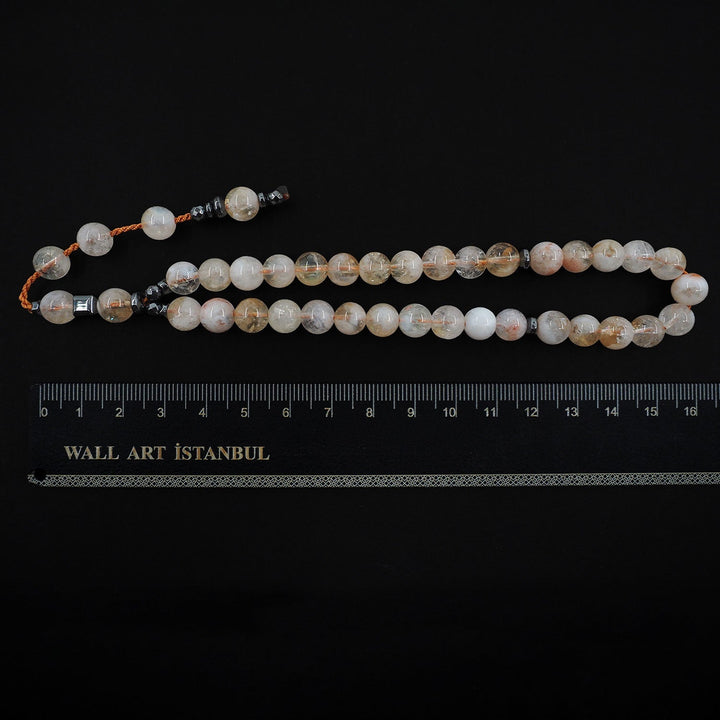 Natural Citrine Round-Cut Tasbeeh - WATD799