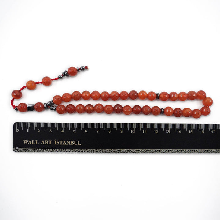 Natural Agate Round-Cut Tasbeeh - WATD800