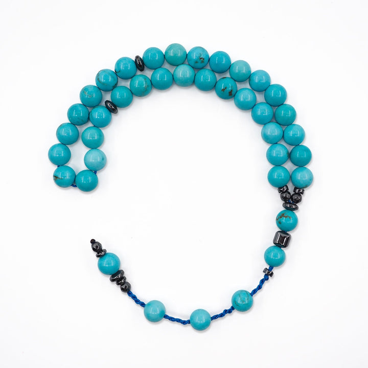 Natural Turquoise Round-Cut Tasbeeh - WATD801