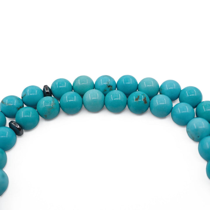 Natural Turquoise Round-Cut Tasbeeh - WATD801
