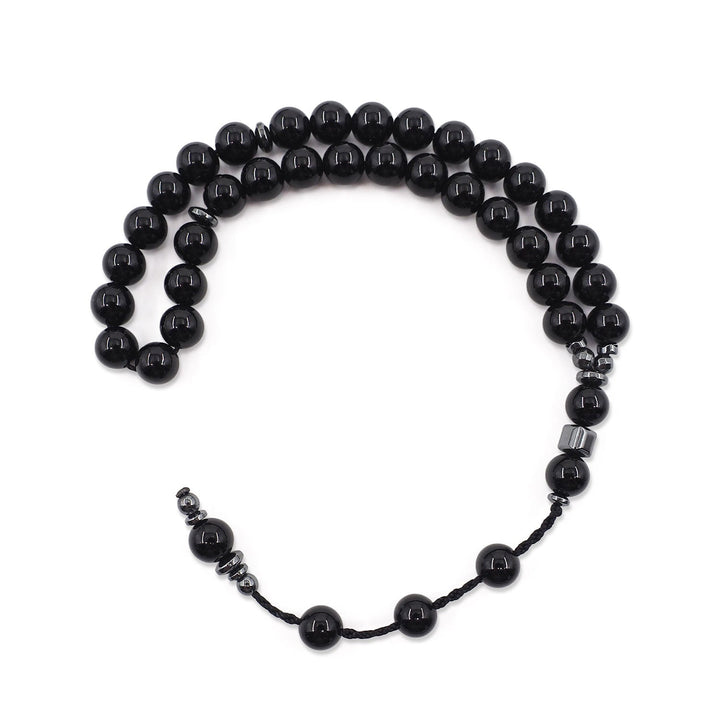 Natural Onyx Round-Cut Tasbeeh - WATD803