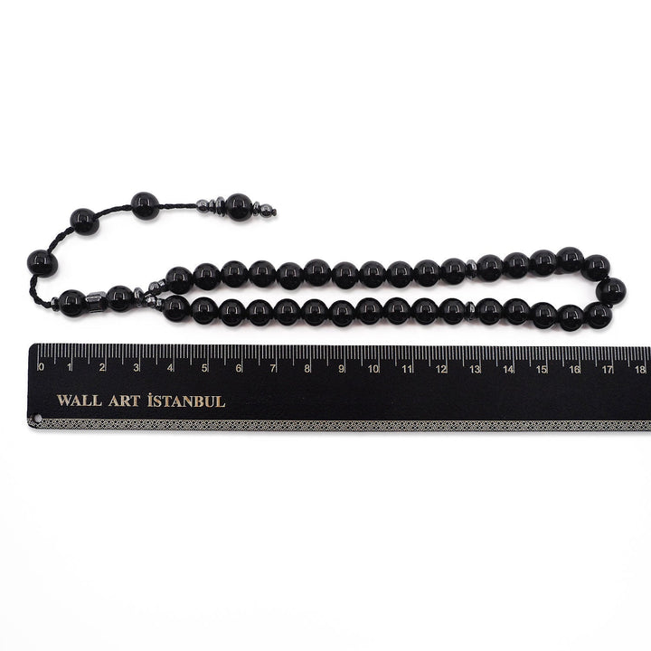 Natural Onyx Round-Cut Tasbeeh - WATD803