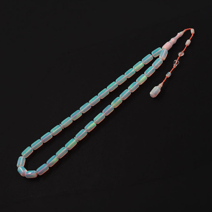 Masterfully Crafted Opal Capsule-Cut Tasbeeh - WATD814