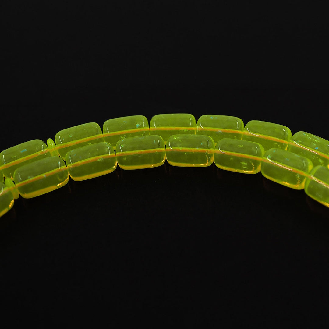 Masterfully Crafted Glittered Opal Capsule-Cut Tasbeeh - WATD816