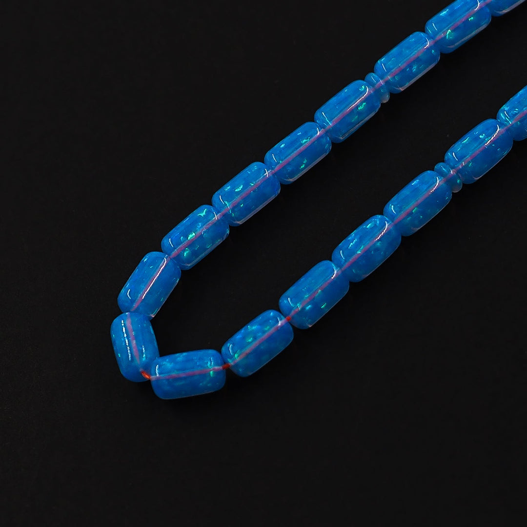 Masterfully Crafted Glittered Opal Capsule-Cut Tasbeeh - WATD819
