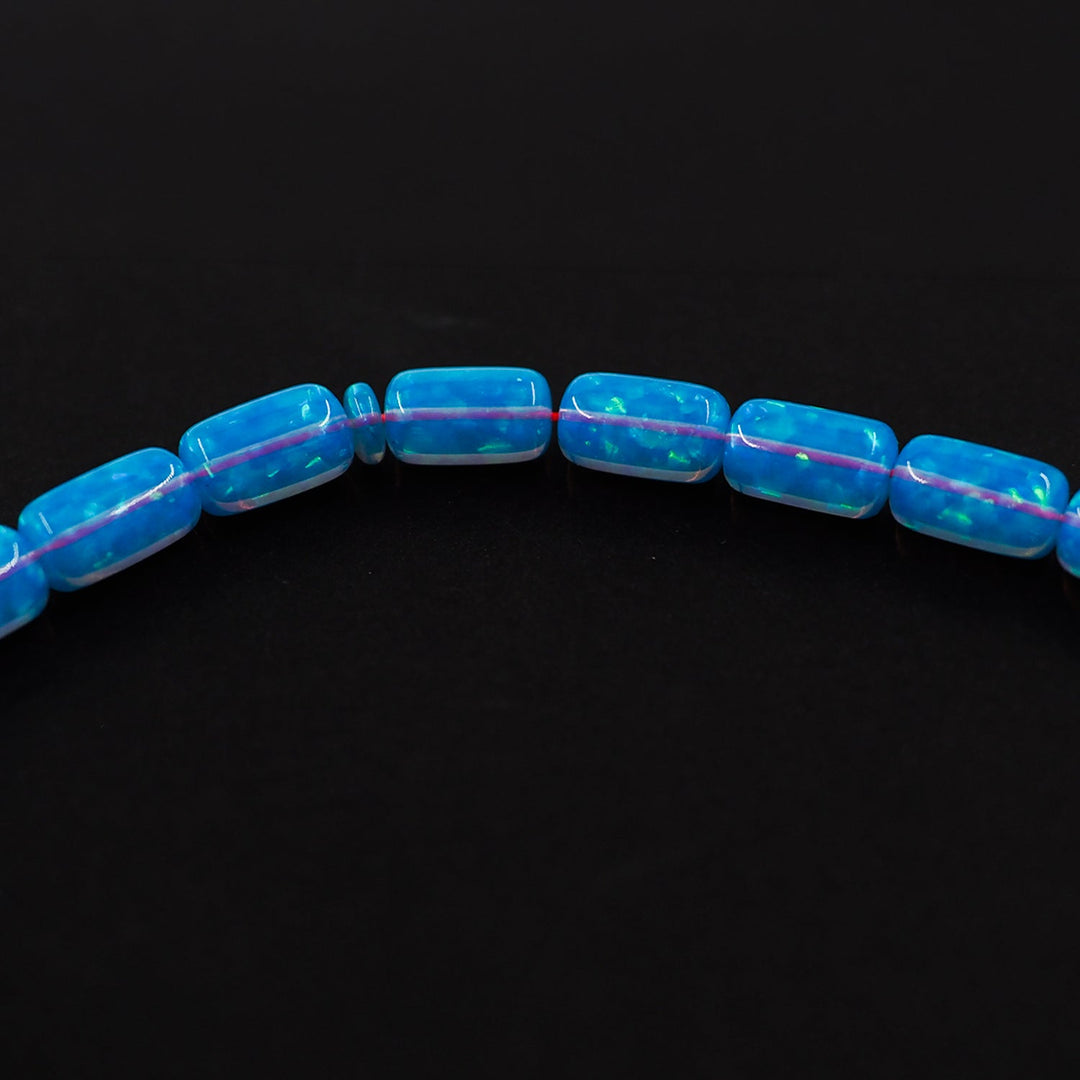 Masterfully Crafted Glittered Opal Capsule-Cut Tasbeeh - WATD819