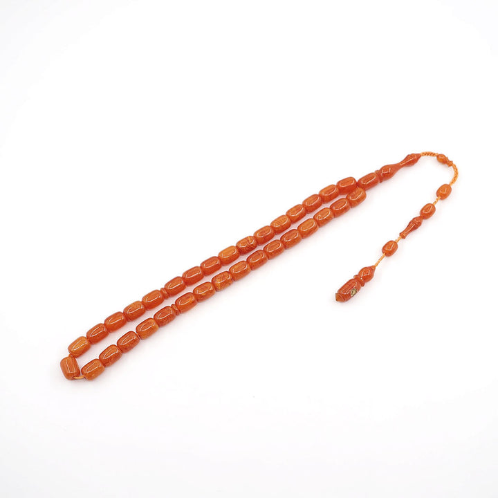Masterfully Crafted Pressed Amber Tasbeeh with Special Box - WATD821