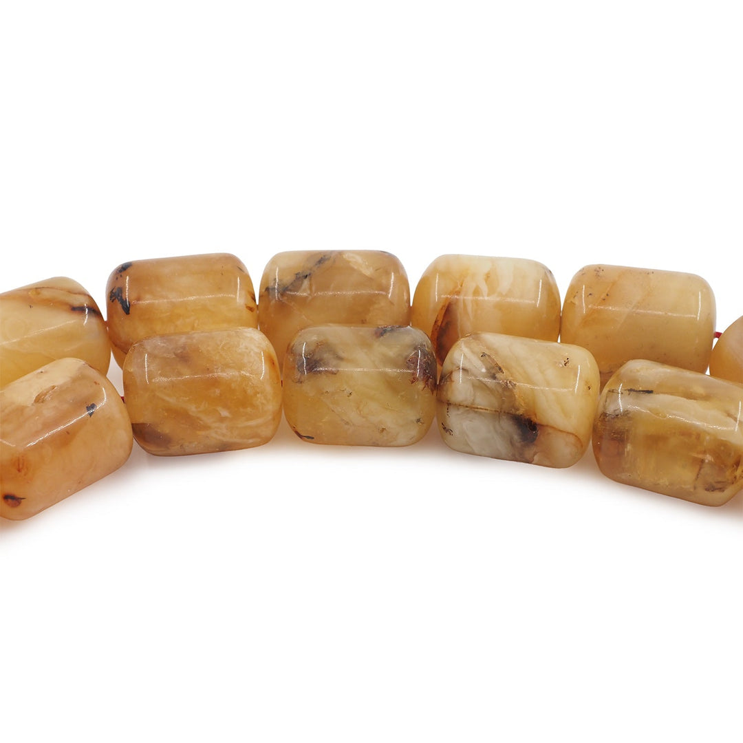Oversized Capsule-Cut Natural Amber Tasbeeh (Small Size) - WATD833