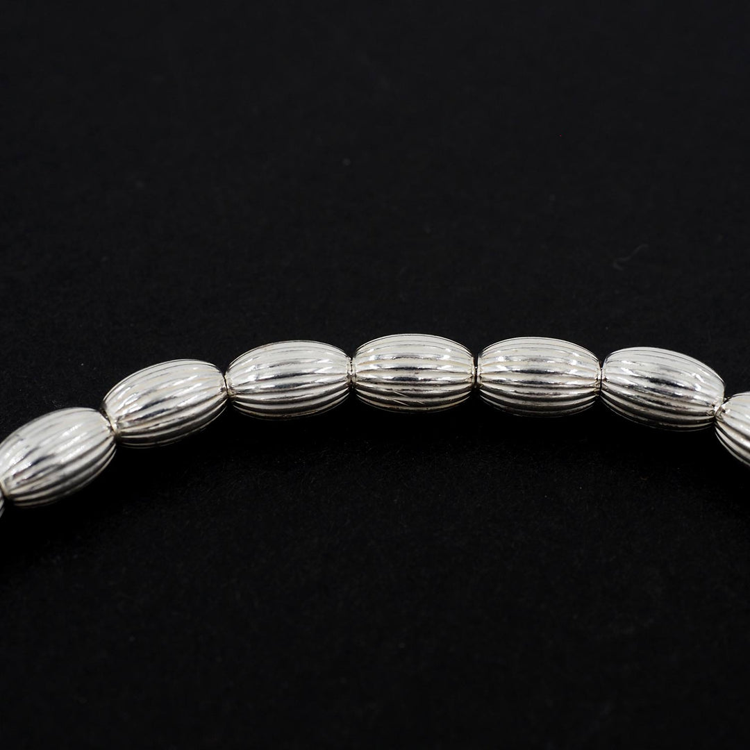 Oval-Cut 925 Sterling Silver Tasbeeh - WATD858