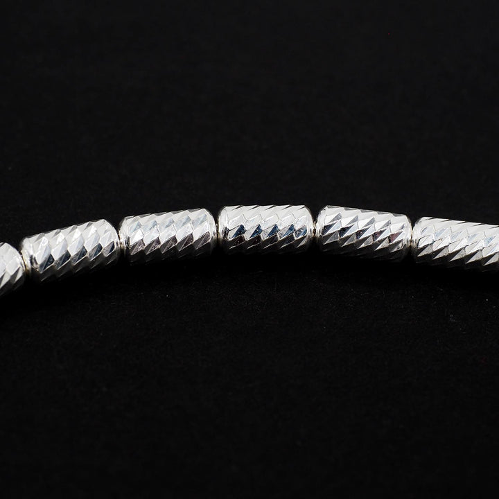 Faceted-Cut 925 Sterling Silver Tasbeeh - WATD861