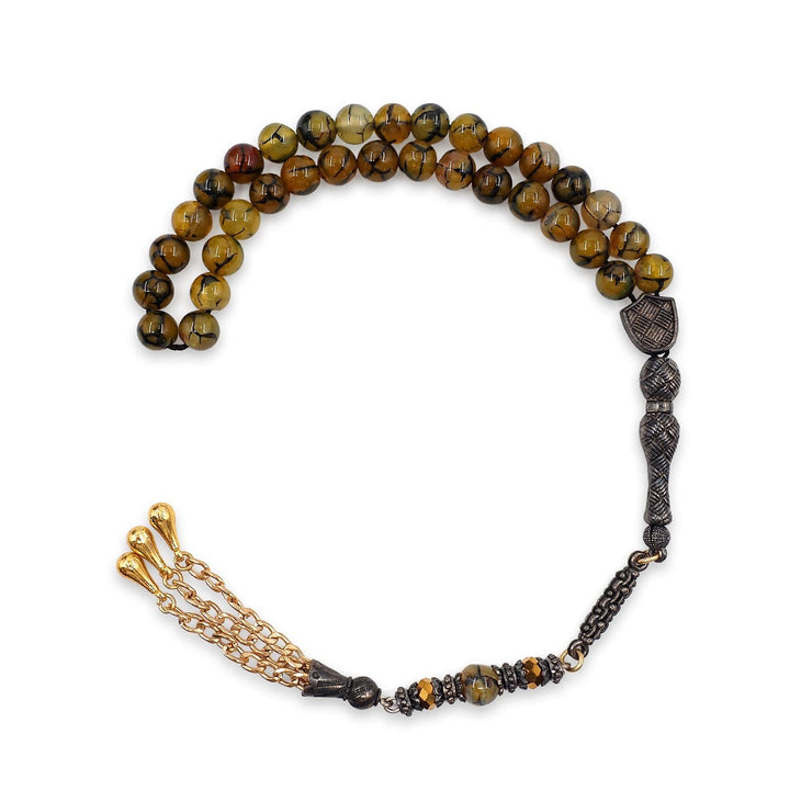 Natural Stone Round-Bead Tasbeeh - WATD898