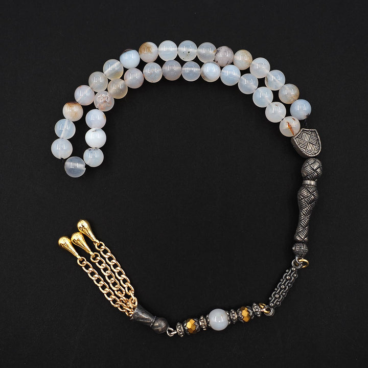 Natural Stone Round-Bead Tasbeeh - WATD906