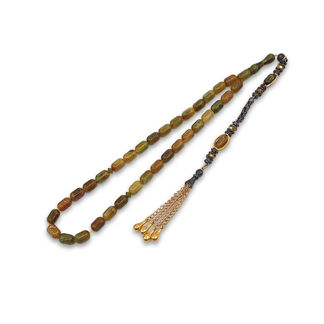 Galalith Capsule-Cut Tasbeeh with Tassel - WATD909