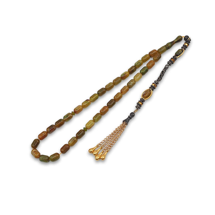 Galalith Capsule-Cut Tasbeeh with Tassel - WATD909