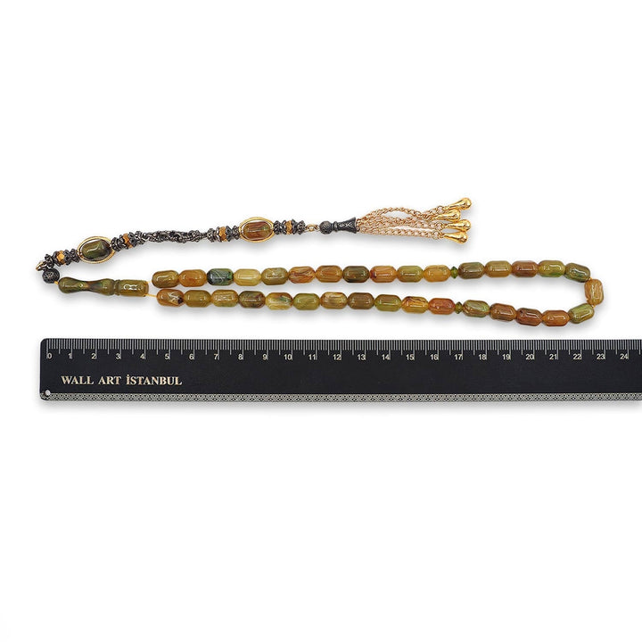 Galalith Capsule-Cut Tasbeeh with Tassel - WATD909